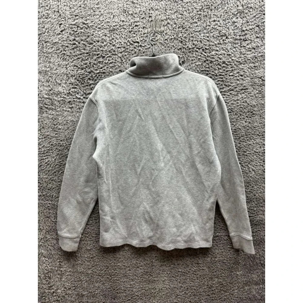 Polo Ralph Lauren Estate Rib Quarter-Zip Pullover Sweater Gray Mens Size‎ S